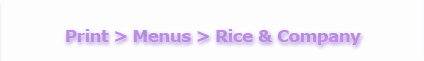 Menus > Rice & Company