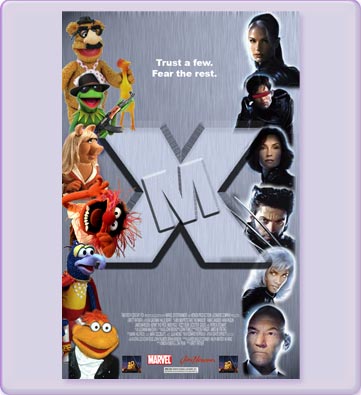 Posters & Signage > Muppets/X-Men Movie Poster