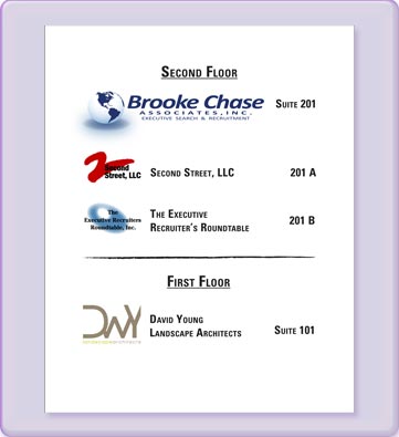 Posters & Signage > Brooke Chase Associates Building Signs