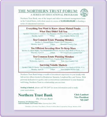 Flyers > Northern Trust Forum Flyer